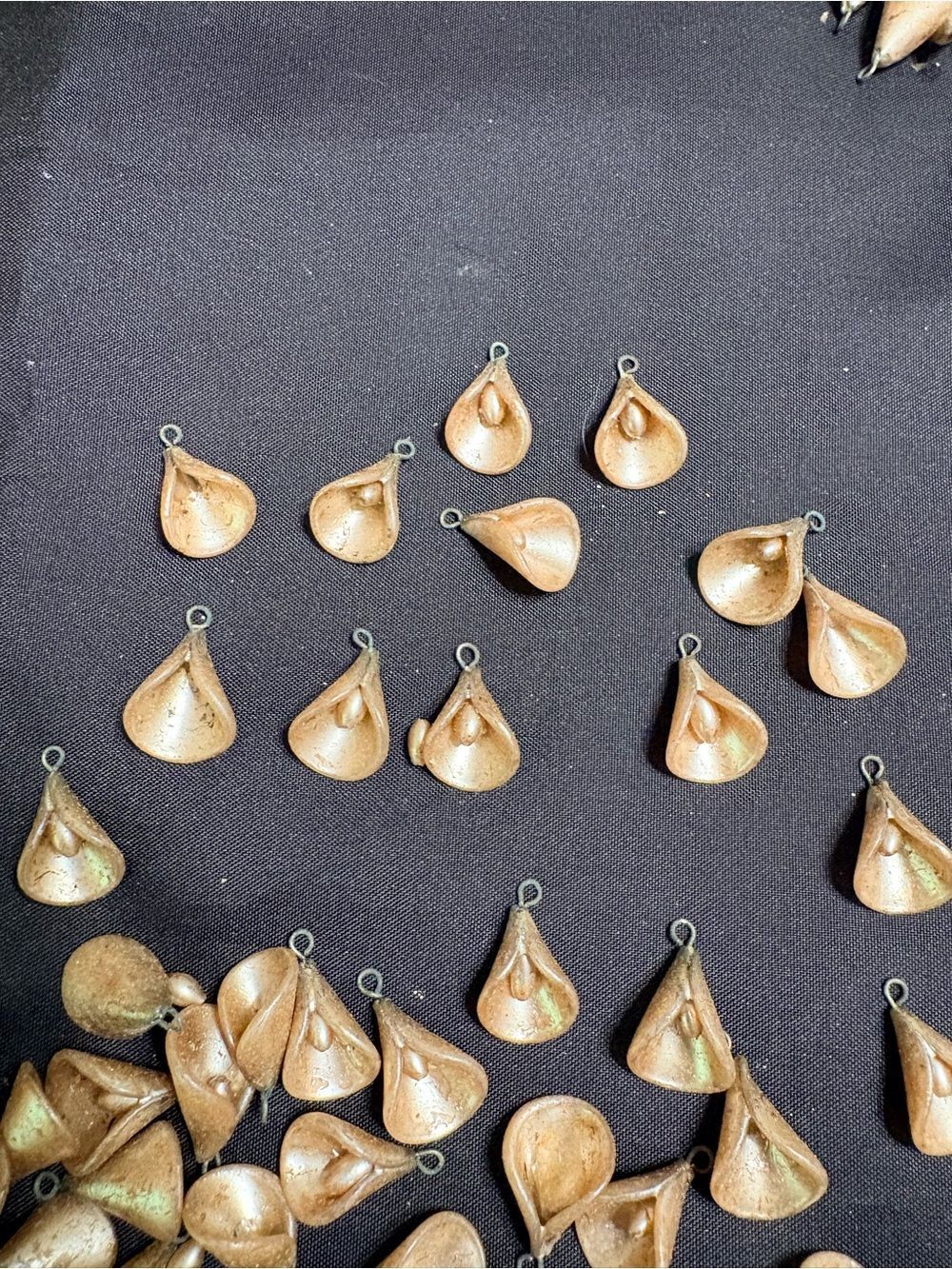 NOS Vintage Made in Japan Gold Tone Dress Findings Trim Components Lot 220+